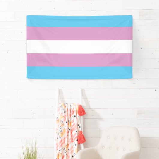 Trans Pride Flag Spandoek (Insitu)