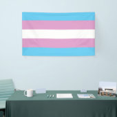 Trans Pride Flag Spandoek (Beurs)