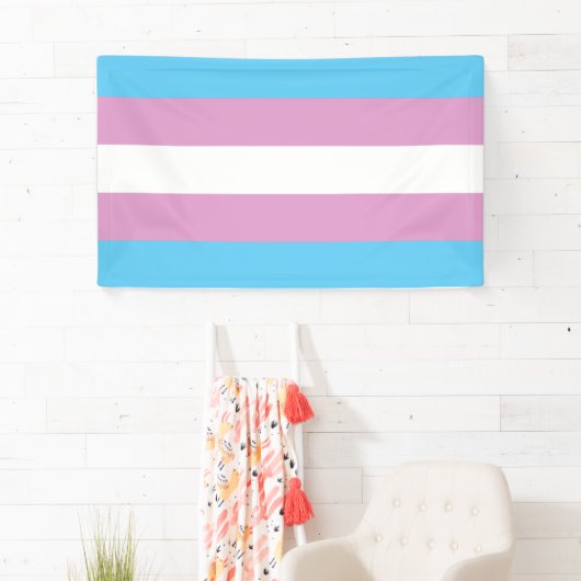 Trans Pride Flag Spandoek (Insitu)
