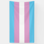 Trans Pride Flag Spandoek (Verticaal)