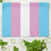 Trans Pride Flag Theedoek (Gevouwen)