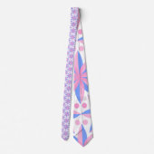 Trans Pride Floral Stropdas: Bloei met trots Stropdas (Achterkant)