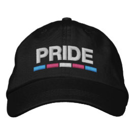 Trans Pride geborduurd Baseball Pet