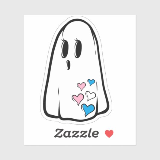 Trans Pride Ghost Sticker (Vel)
