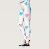 Trans Pride Grote Hart Leggings (Links)