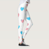 Trans Pride Grote Hart Leggings (Rechts)