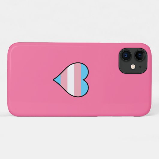 Trans Pride Heart Case-Mate iPhone Case (Achterkant (horizontaal))