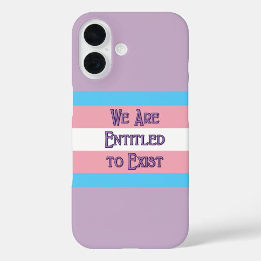 Trans Pride Heart Hoesje-Mate iPhone Case (Achterkant)