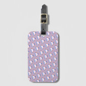 Trans Pride Heart Pattern Bagagelabel (Voorkant (verticaal))
