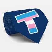 Trans Pride-hoofdstad T stropdas (Opgerold)