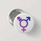 Trans* Pride knop Ronde Button 3,2 Cm (Voorkant /achterkant)