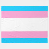 Trans Pride Knuffeldeken Fleece Deken (Voorkant (Horizontaal))