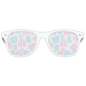 Trans Pride Lens Eyepster Party Zonnebril (Voorkant)