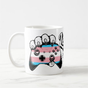 Trans Pride Level Up Tijgerpoot Controller Mok 202