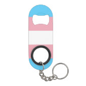 Trans Pride. Mini Flessenopener (Achterkant)