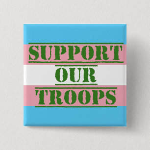Trans Pride ondersteunt onze Button van de troepen
