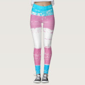 Trans Pride Paint Leggings (Voorkant)
