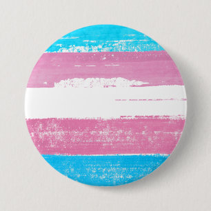 Trans Pride Paint Ronde Button 7,6 Cm