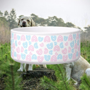 Trans Pride Pastel Rainbow Pet Bowl Voerbakje