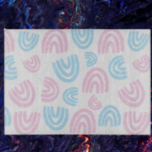Trans Pride Pastel Regenboog Glas Snijplank