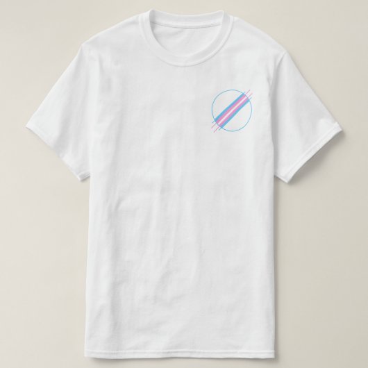 Trans Pride Pocket T-shirt (Design voorkant)