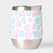 Trans Pride Rainbow Stemless Wine Tumbler (Links)