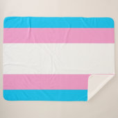 Trans Pride Sherpa Embrace Sherpa Deken (Voorkant (horizontaal))