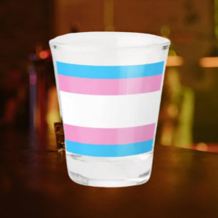 Trans Pride Shotglas: Proost op Inclusiviteit Shot Glas