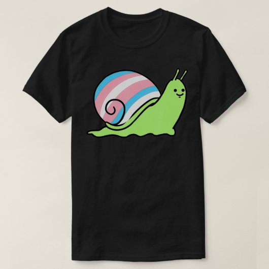 Trans Pride Snail Transgender T-shirt (Design voorkant)