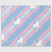 Trans Pride Squiggle Cadeaupapier (Vlak)