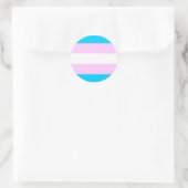 Trans Pride stickers - rond (Tas)