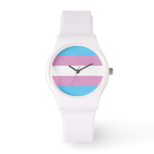 TRANS PRIDE STRIPED HORIZONTAL - PRIDE 2014.png Horloge