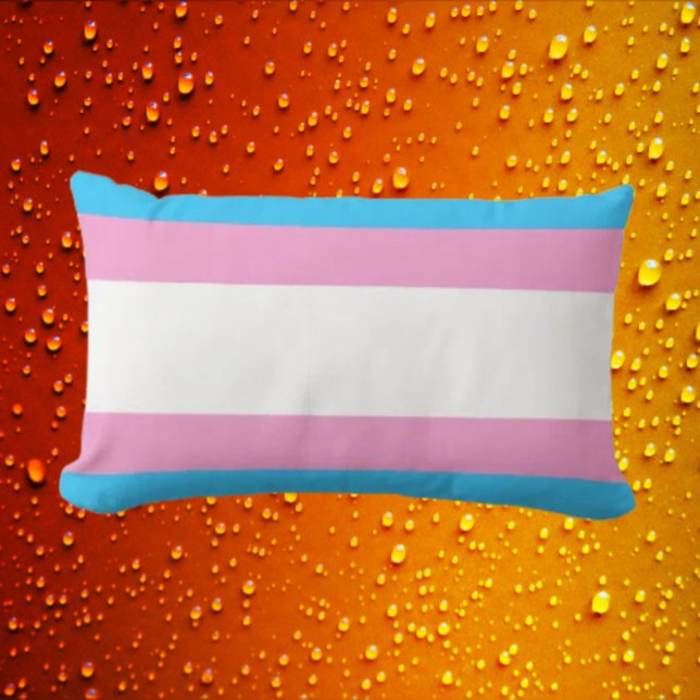 Trans Pride Support Lumbar Kussen (Creator heeft geüpload)