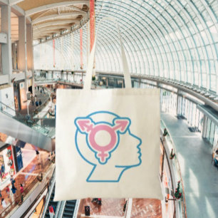 Trans Pride-symbool boodschappentas Tote Bag