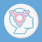 Trans Pride Symbool Magneet