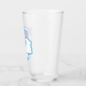 Trans Pride Symbool Pint Glas (Links)