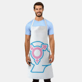Trans Pride Symbool Schort (Gedragen)