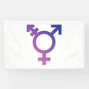 Trans Pride Symbool Spandoek