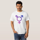 Trans Pride Symbool T-shirt (Voorkant volledig)