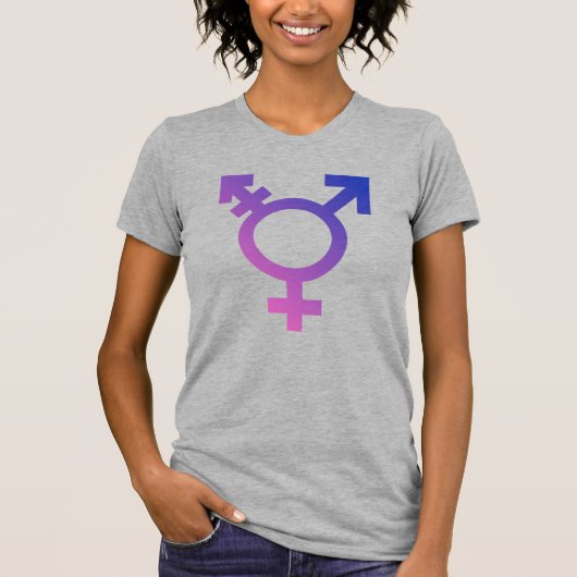 Trans Pride Symbool T-shirt (Voorkant)