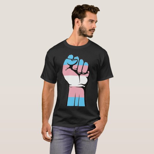 Trans Pride. T-shirt (Voorkant volledig)