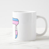 Trans Pride-vlag Chai Extra Grote Beker (Rechts)