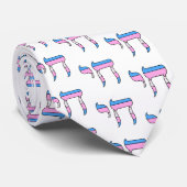 Trans Pride-vlag Chai Stropdas (Opgerold)