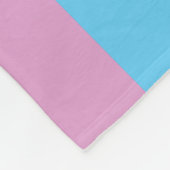 Trans Pride-vlag Fleece Deken (Hoek)