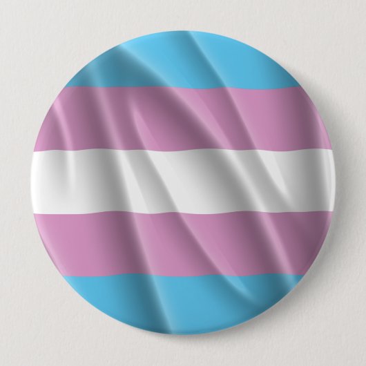 TRANS PRIDE VLAG WAVY DESIGN - 2014 PRIDE RONDE BUTTON 4,0 CM (Voorkant)