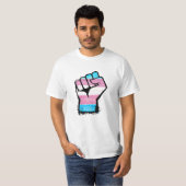 Trans-Protest Fist T-shirt (Voorkant volledig)