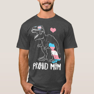 Trans Proud Mam Dinosaur Re Transgender Pride Mama T-shirt