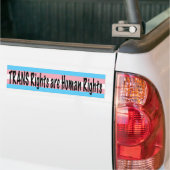 TRANS-rechten zijn mensenrechten Bumpersticker (Op Truck)
