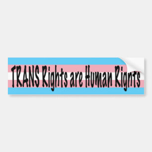 TRANS-rechten zijn mensenrechten Bumpersticker