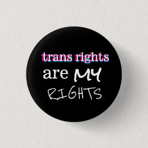 trans-rechten zijn mijn rechtenknop ronde button 3,2 cm